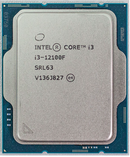 Processador Intel Core i3 12100F 3.3GHz (4.3GHz Turbo), 12ª Geração, 4-Cores 8-Threads, LGA 1700, BX8071512100F