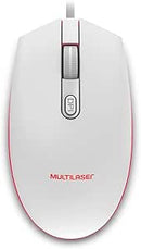 Mouse Gamer Multi, Com fio, 2400 DPI, LED 7 Cores, Preto