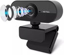 Webcam Full HD 1080p com Microfone Visão 360º - Imagem Nítida e Instalação Automática para Home Office e Videoconferências