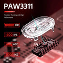 Mouse Gamer Sem Fio Attack Shark R1, 18000 Dpi, 55g, Tri-mode, Sensor Paw3311, Vermelho