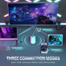 Mouse Gamer Sem Fio Attack Shark X11, 22000 Dpi, 59g, Tri-mode Com Dock Magnético, RGB, Branco