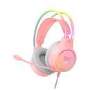 Headset Gamer Onikuma, USB, Drivers 50mm, Rosa