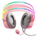 Headset Gamer Onikuma, USB, Drivers 50mm, Rosa