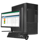 PC Completo VIA, Intel Core i3, 8GB DDR3, SSD 240GB + Monitor + Teclado e Mouse