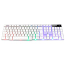 Teclado Semi Mecânico Gamer Rise Mode G1 Full, Membrana, USB, Branco