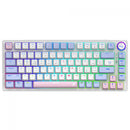 SuperFrame Ribbon, Wireless, RGB, Switch Red, 75%, ANSI, Hot Swap, Sem Fio, White/Purple